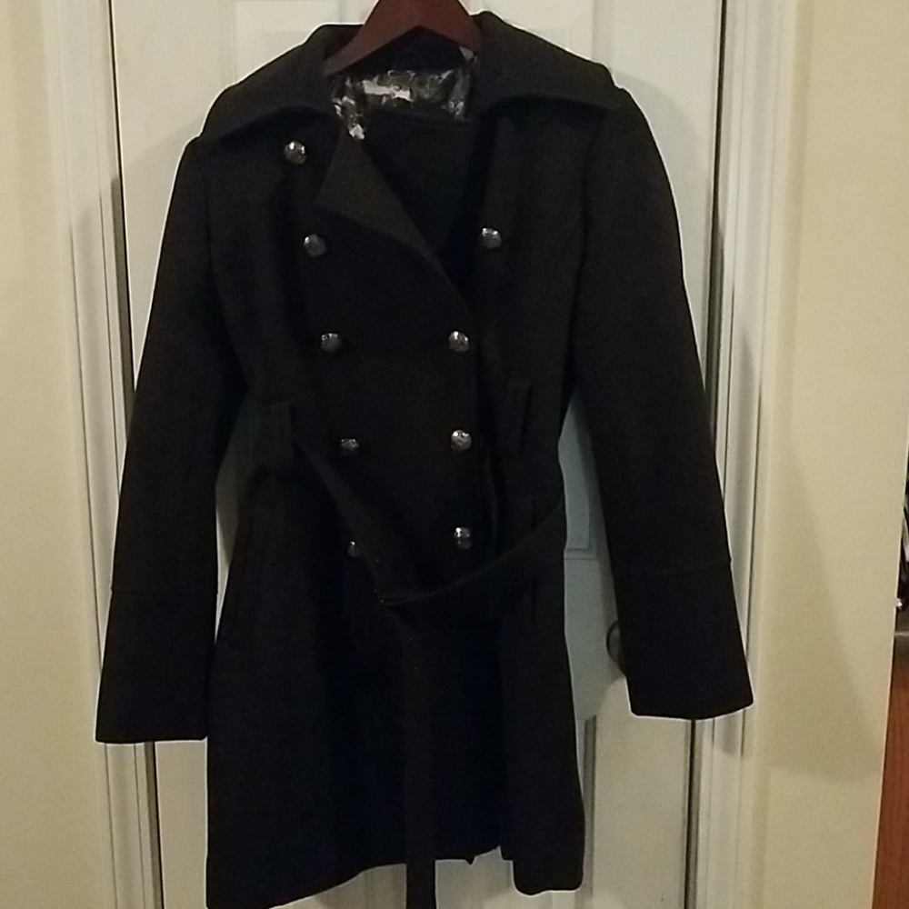 Dark Slate Gray Pea Coat